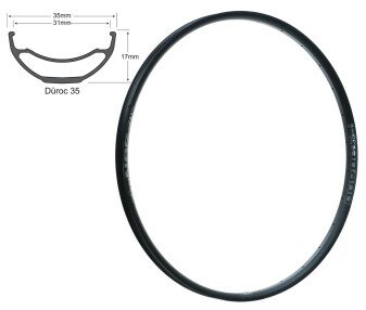 Обід SunRingle Duroc 35 Tubeless Ready 27.5" 32 отвори зварний шов чорний