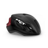 Шлем MET Strale матовый чёрный/глянцевый красный L (59-61 см)  Фото