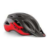Шлем MET Crossover матовый чёрный/красный XL (60-64 см)  Фото